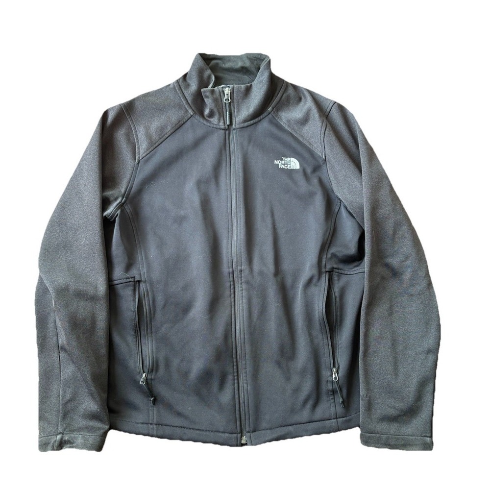 The North Face Women's Fleece Jacket Full Zip Black Size XL Softshell